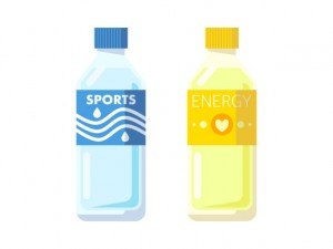 This is a simple vector illustration of sports drink.
