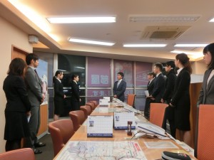 内定式の様子です。