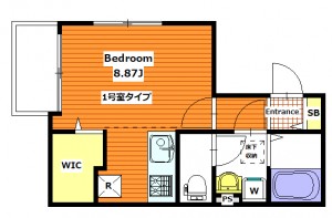 (仮)梅島2丁目AP 1号室タイプ