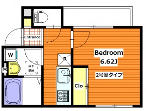 (仮)梅島2丁目AP 2号室タイプ